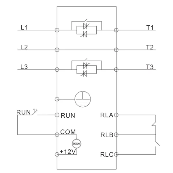 SST ESMS series Built in bypass motor soft starter control terminal