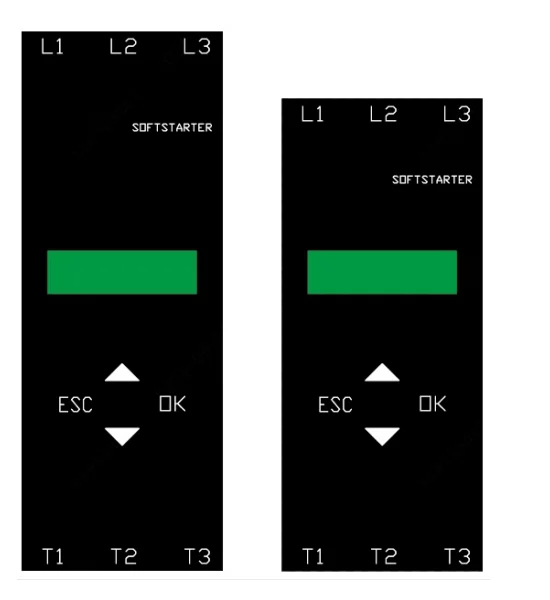SST ESMS series Built in bypass motor soft starter operation panel
