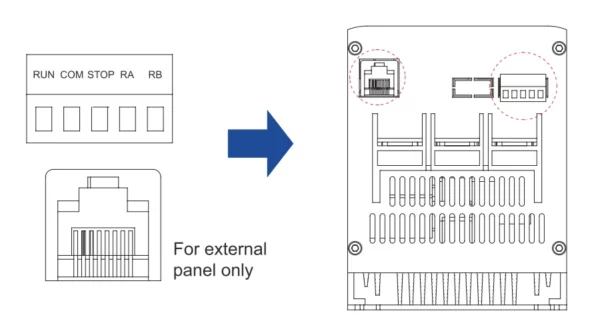 SST Series Built in Bypass Soft Starter Terminal Description